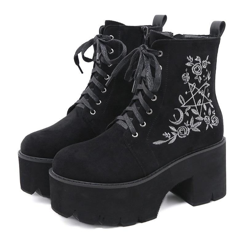 Wiccans Platform Boots