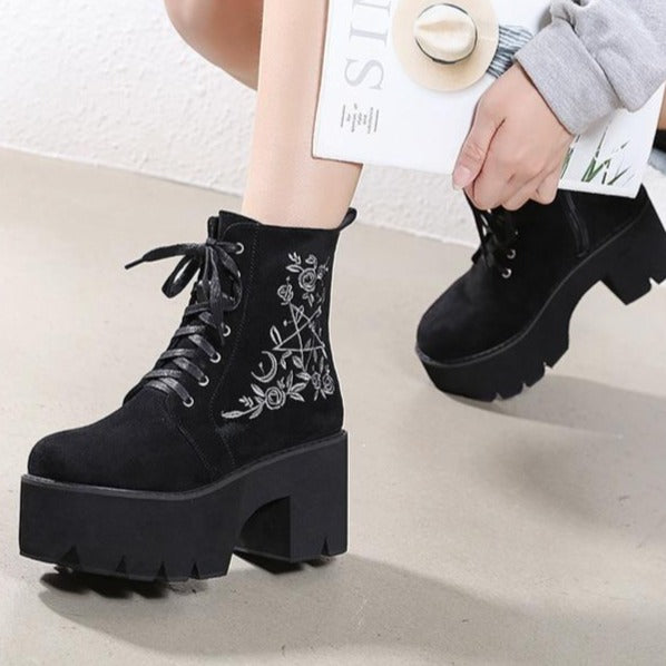 Wiccans Platform Boots