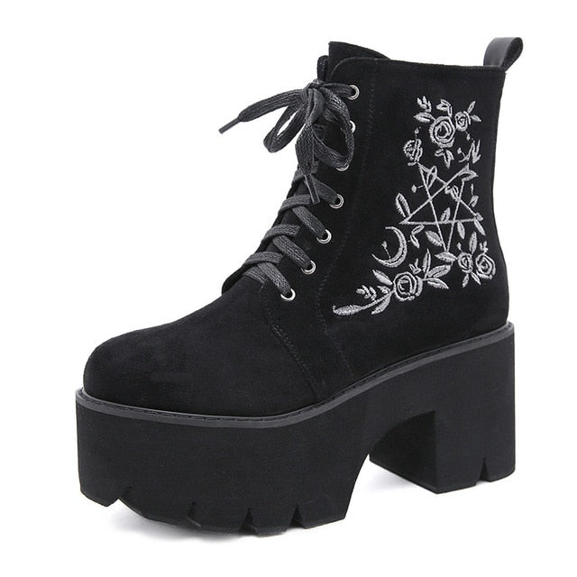 Wiccans Platform Boots