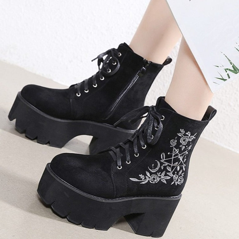 Wiccans Platform Boots